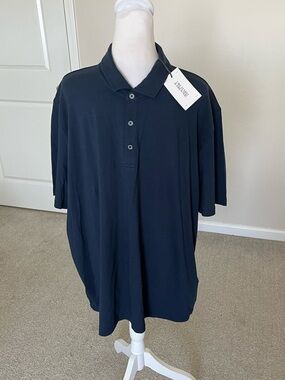 NWT Orchard & Broome Navy Pima Cotton Polo Shirt Size XXL Retails $125